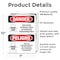 Signmission Pesticide Storage Area Bilingual Danger Sign, Vinyl Decal, 7in W x 10in L, 2PK OS-2PACK-DS-D-710-VS-1524 - alternate 5